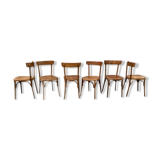 Series of 6 bistro  chairs