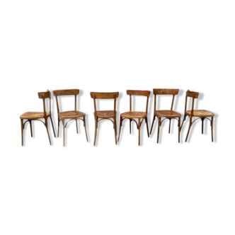 Series of 6 bistro  chairs