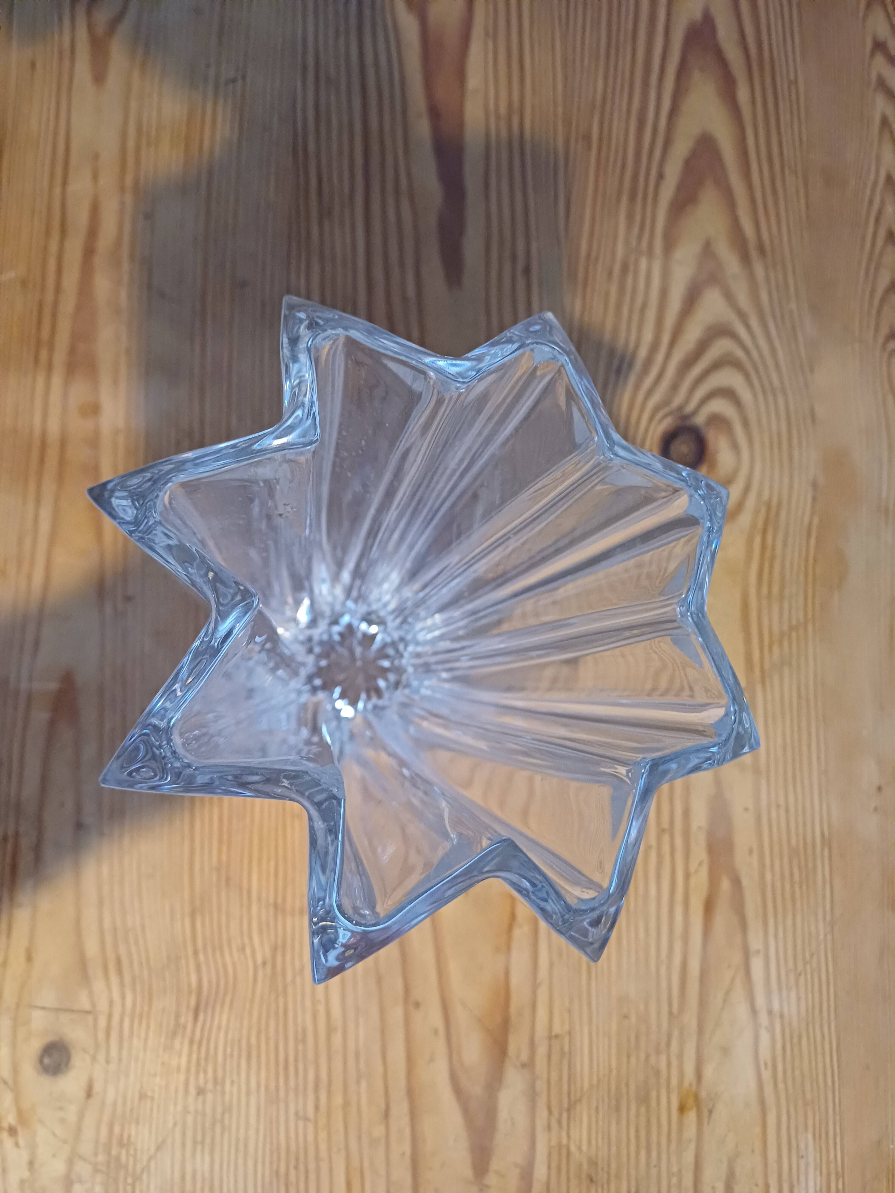 Art deco crystal vase