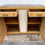 Vintage art deco marble sideboard.