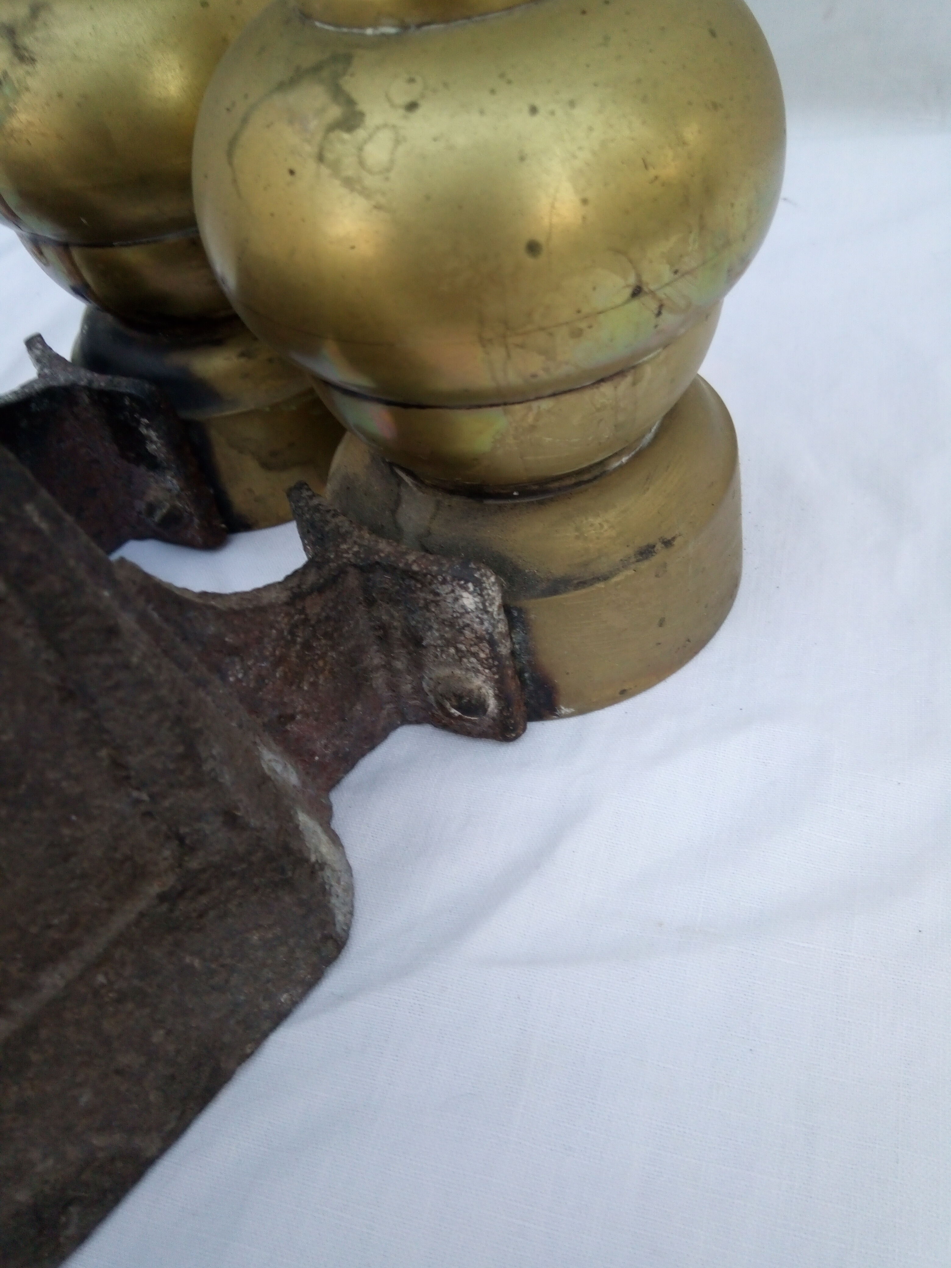 Pair of Louis Philippe period bronze channels