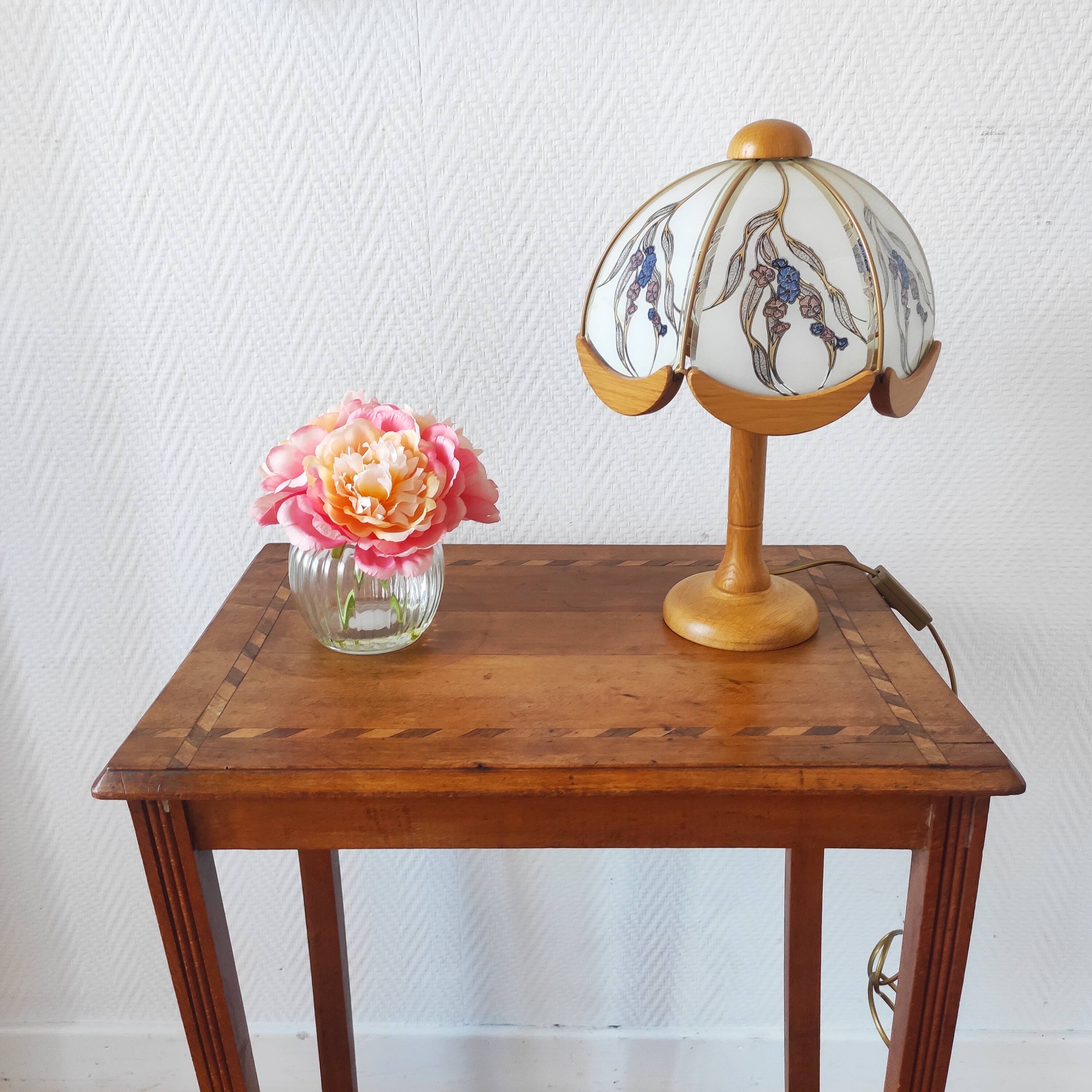 Antique Art Deco wooden console table