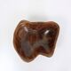 Brutalist Wood bowl - 1980s