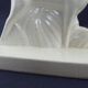 Onnaing, pair of Art Deco crackled antelope bookends