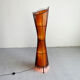 Vintage French 1980's Sculptural Floor Lamp Kobe; Japandi Organic Form