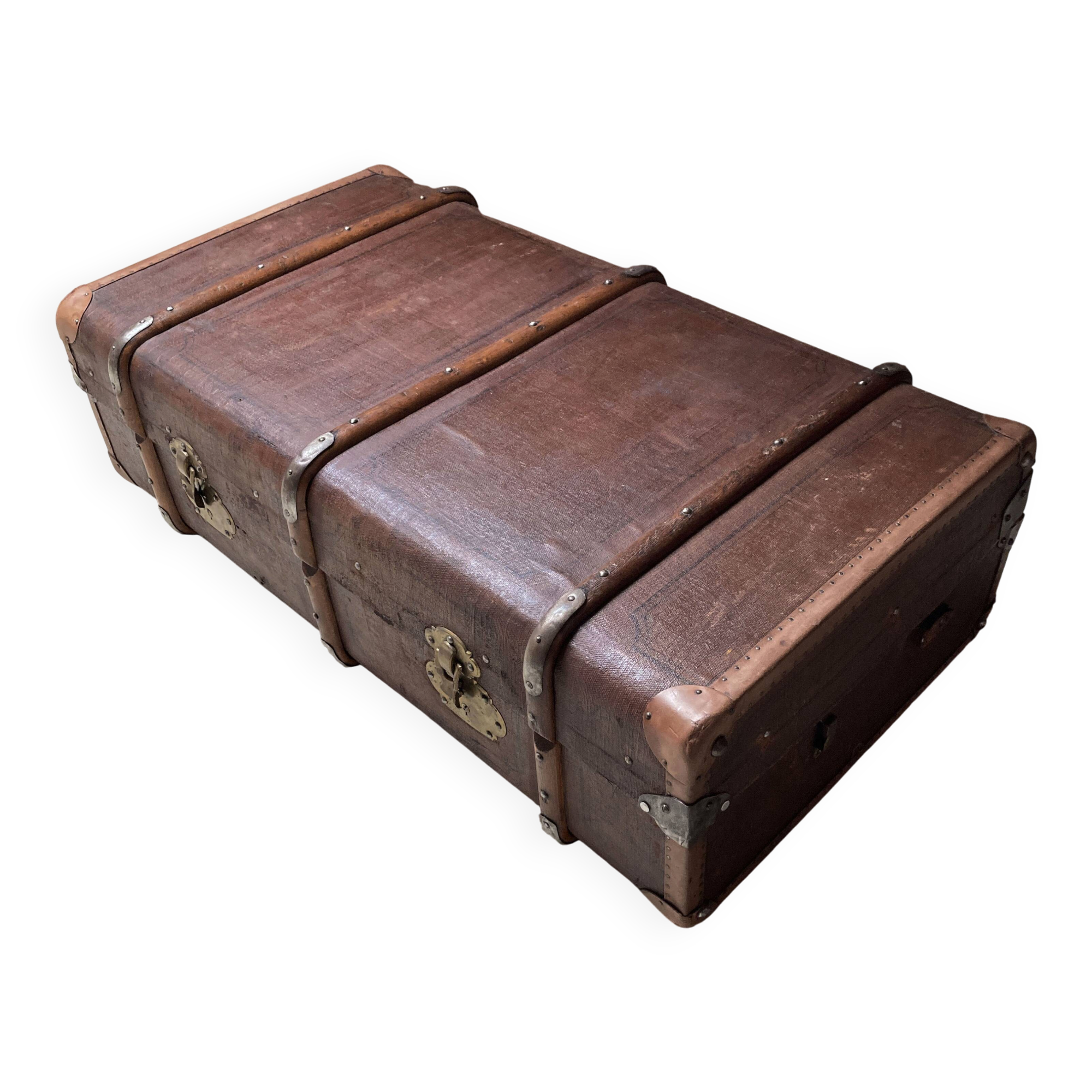 Antique travel trunk