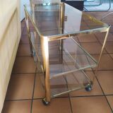 Broncz table in gilded brass