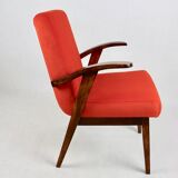 Vintage armchair 300-123, design by M. Puchała, orange - available 2 pieces