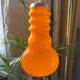 Vintage seventies orange opaline pendant light