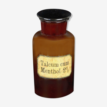 Flacon de pharmacie de Talcum cum vintage