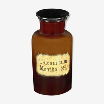 Pharmacy bottle of Talcum cum vintage