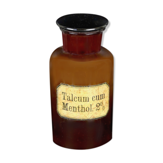 Pharmacy bottle of Talcum cum vintage