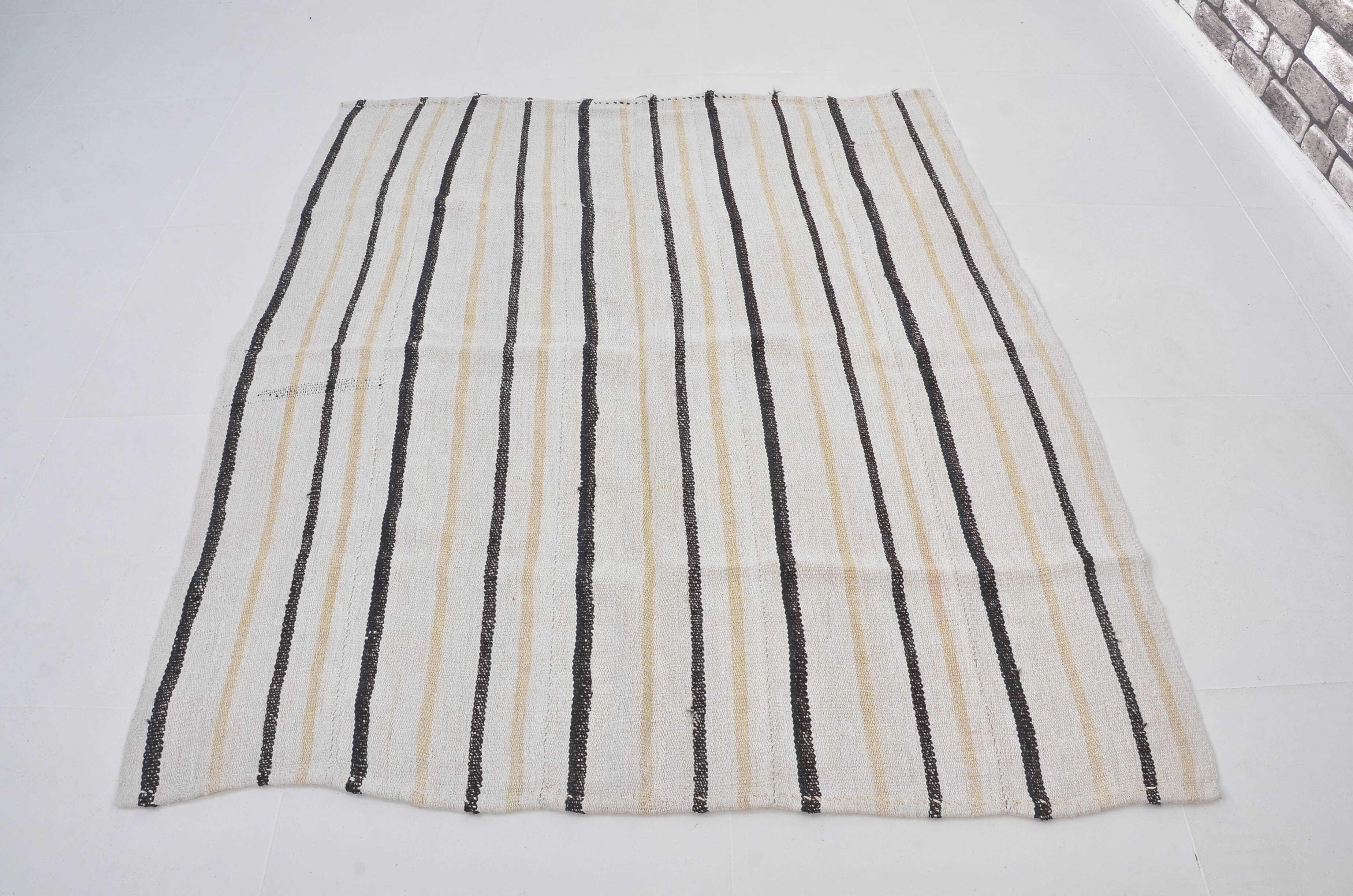 Turkish Striped Anatolian Hemp Kilim sku 3662