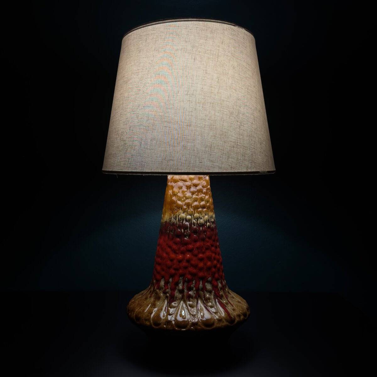 Lampe de table vintage en céramique Lava de Kil Liboje, Ancienne Yougoslavie, années 1960
