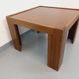 Vintage Italian square coffee table by Afra and Tobia Scarpa for Cassina