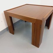 Vintage Italian square coffee table by Afra and Tobia Scarpa for Cassina