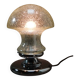 Mid-Century Chrome and Glass Mushroom Table Lamp by Baum Leuchten, 1970s
