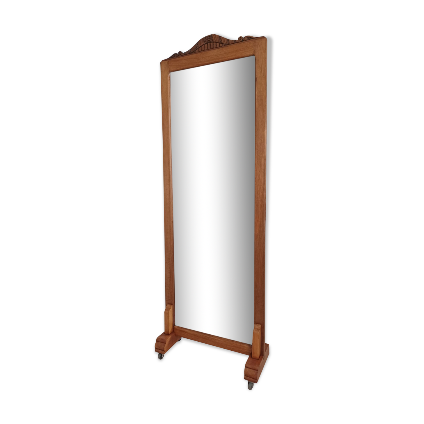 Psyche art-deco mirror on wheels