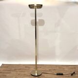 1980s golden metal floor lamp