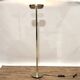 Lampadaire années 80 en métal doré