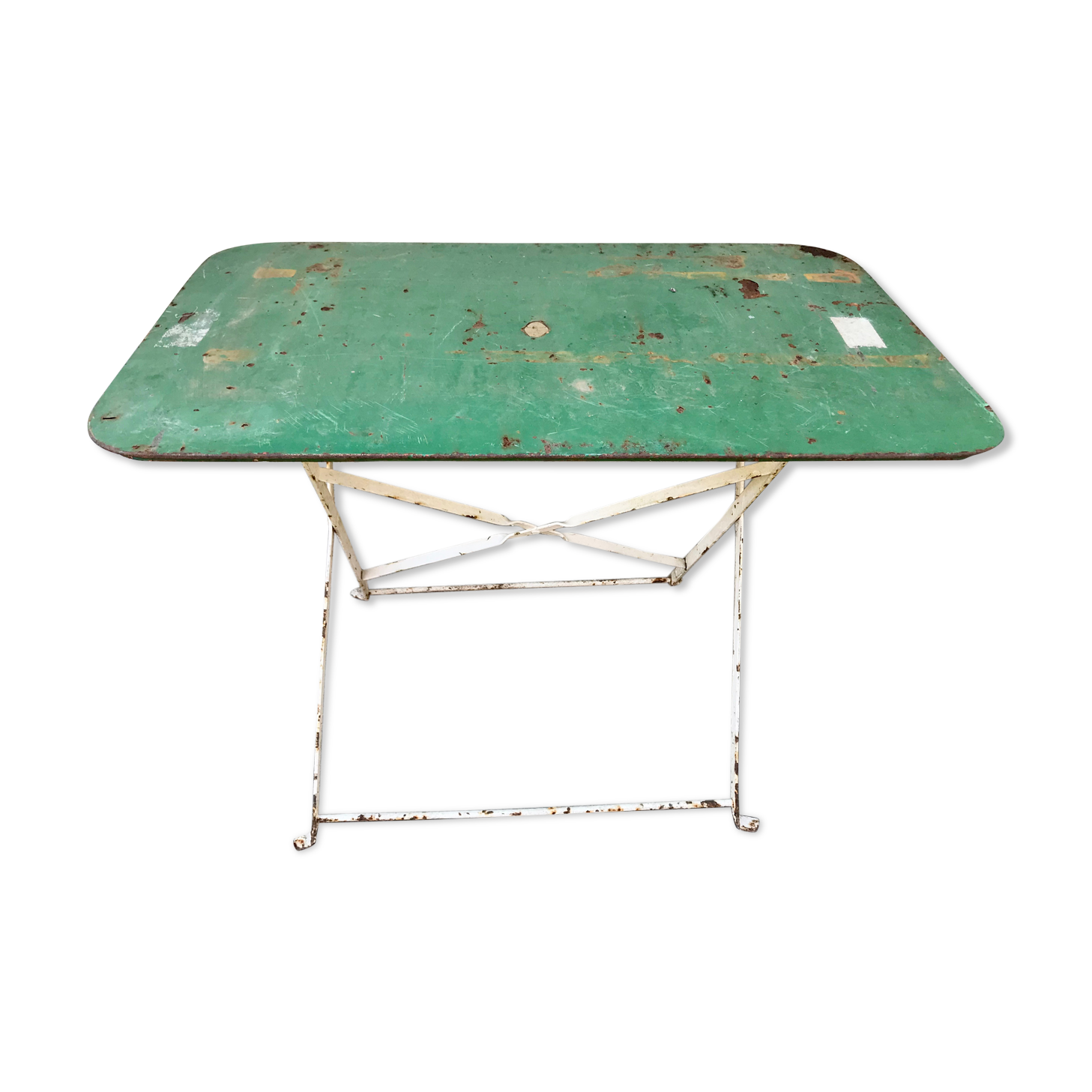 Former garden table folding iron table