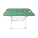 Former garden table folding iron table