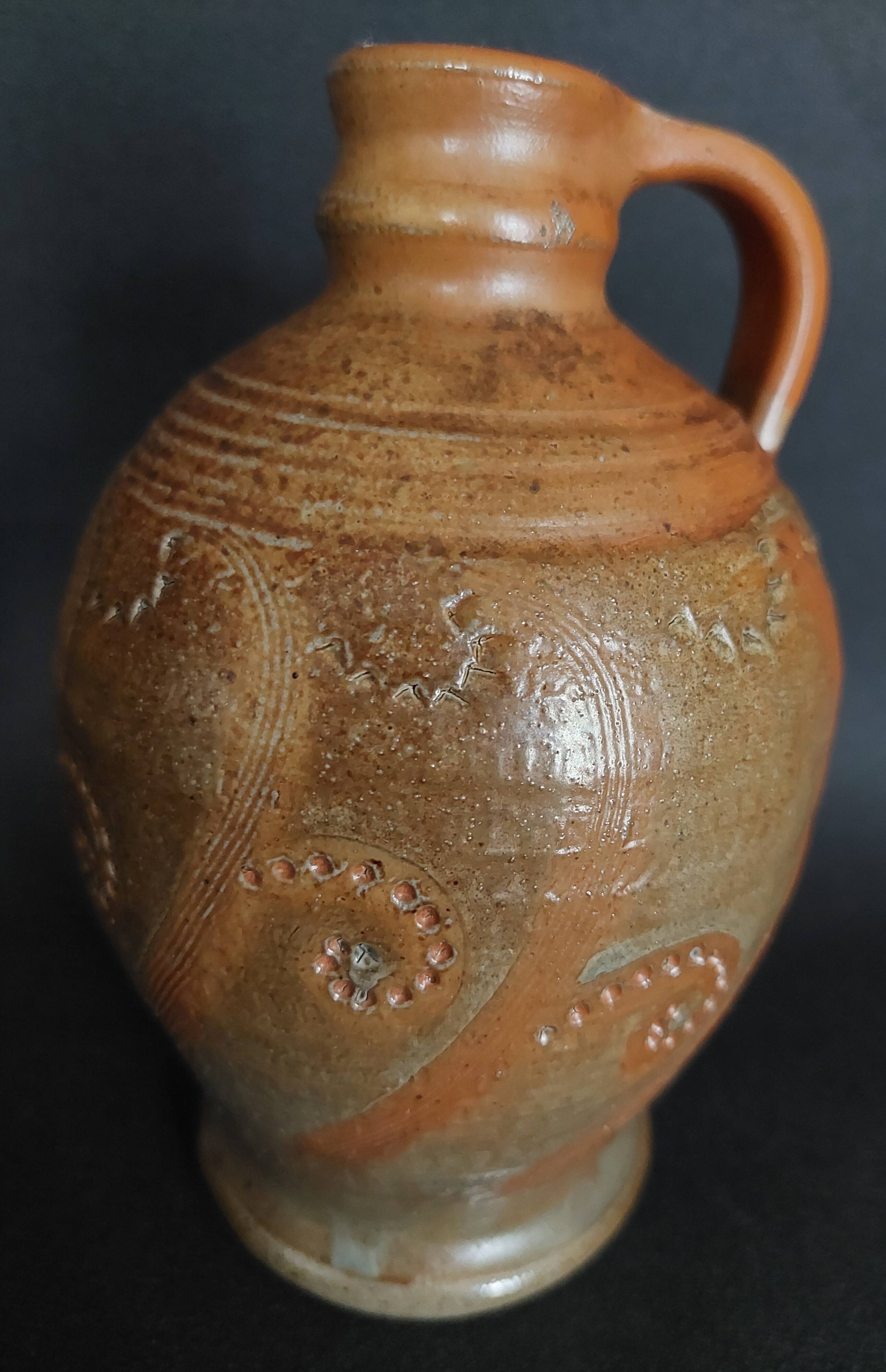 Carafe grès XXème grès au sel Perrine Léger l'atelier d'en haut Gard