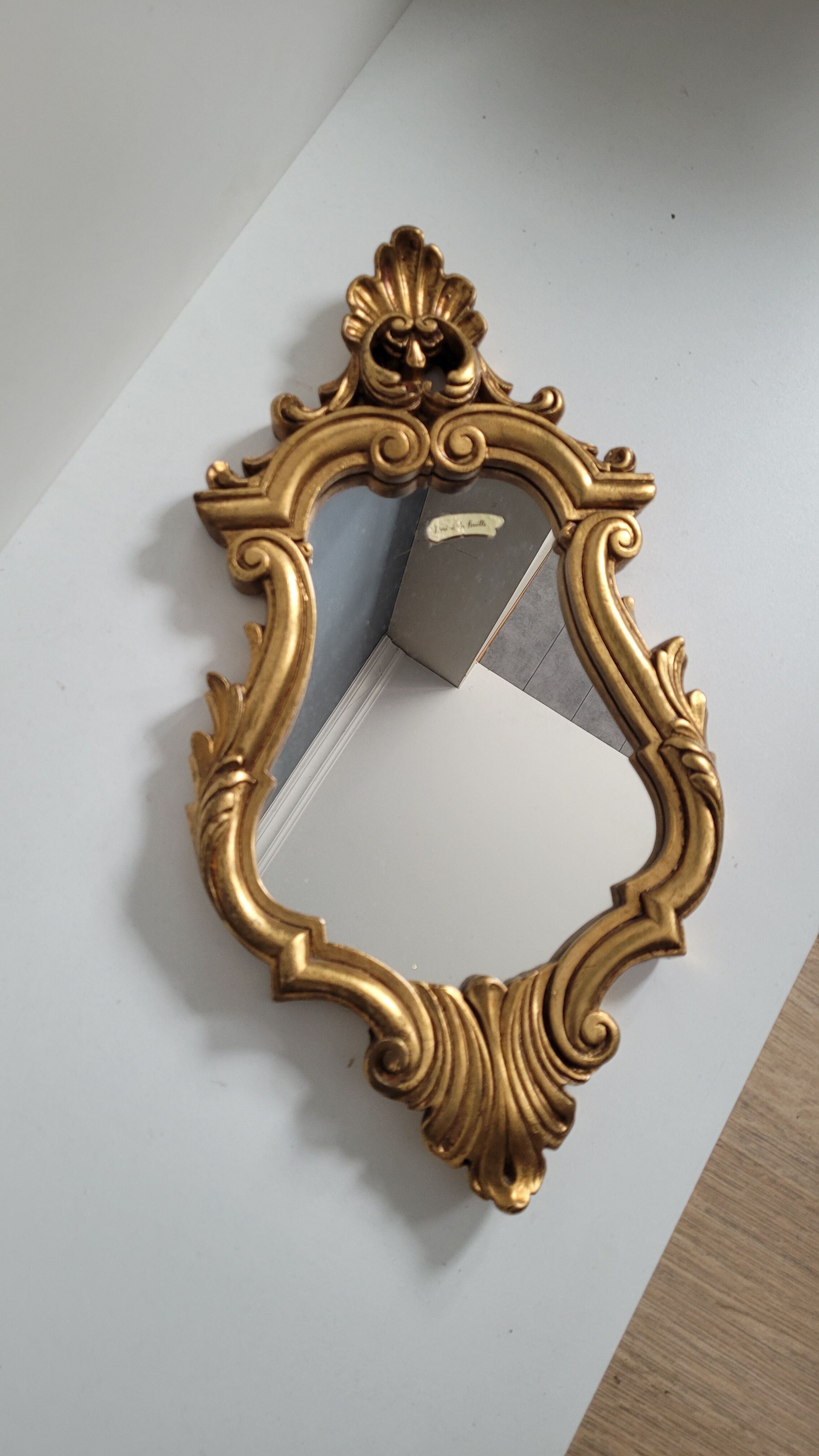 Mirror 48x28 gilded with leaf
