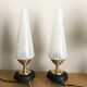 Paire de lampes tripodes 1960 italienne