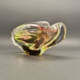 Art Glass Ashtray attributed to Josef Rozinek for Novy Bor, 1960s