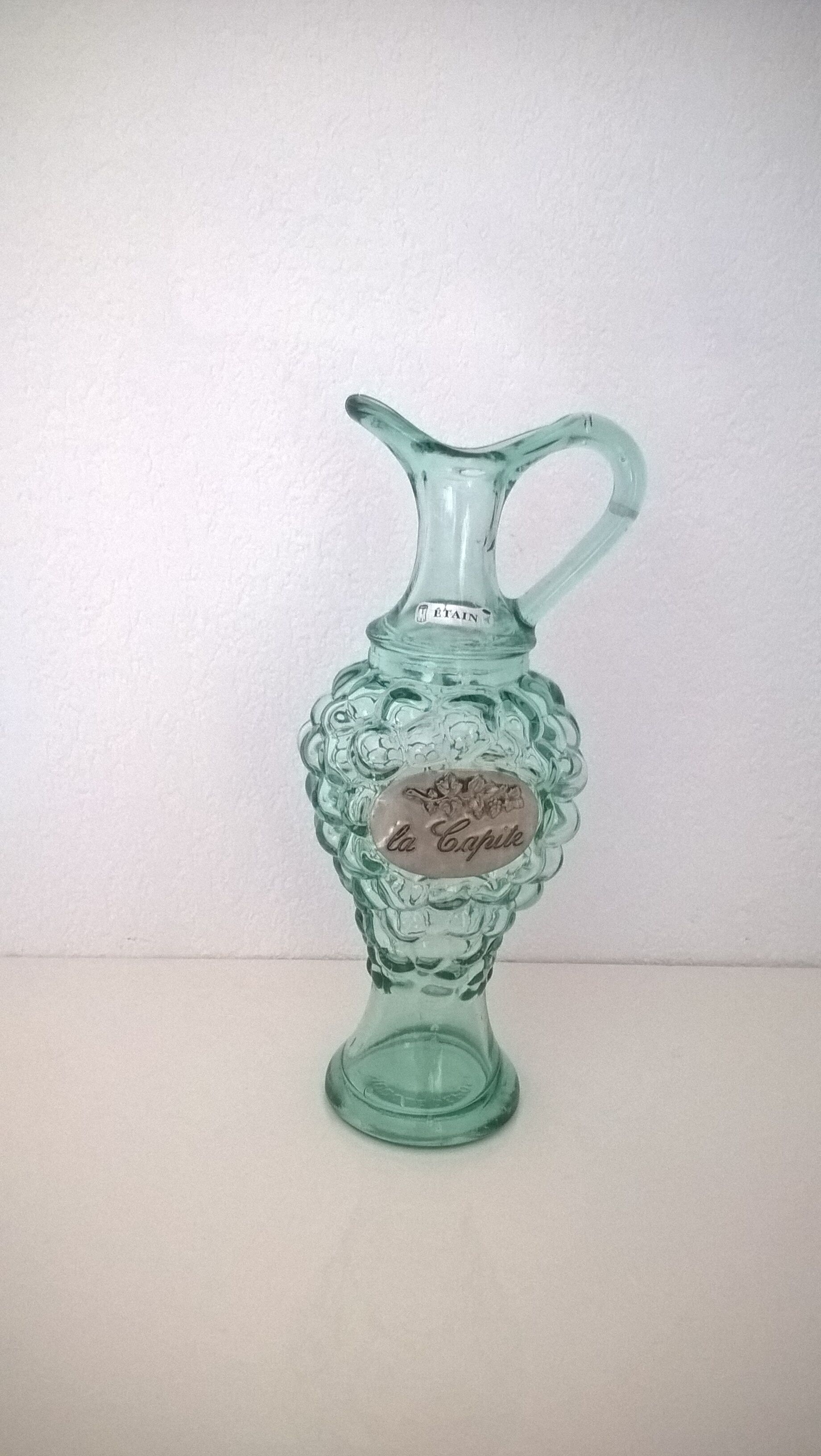 Green art deco pitcher