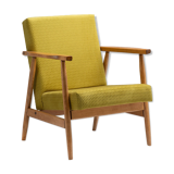 Fauteuil vert lime b-7727 des années 1970.