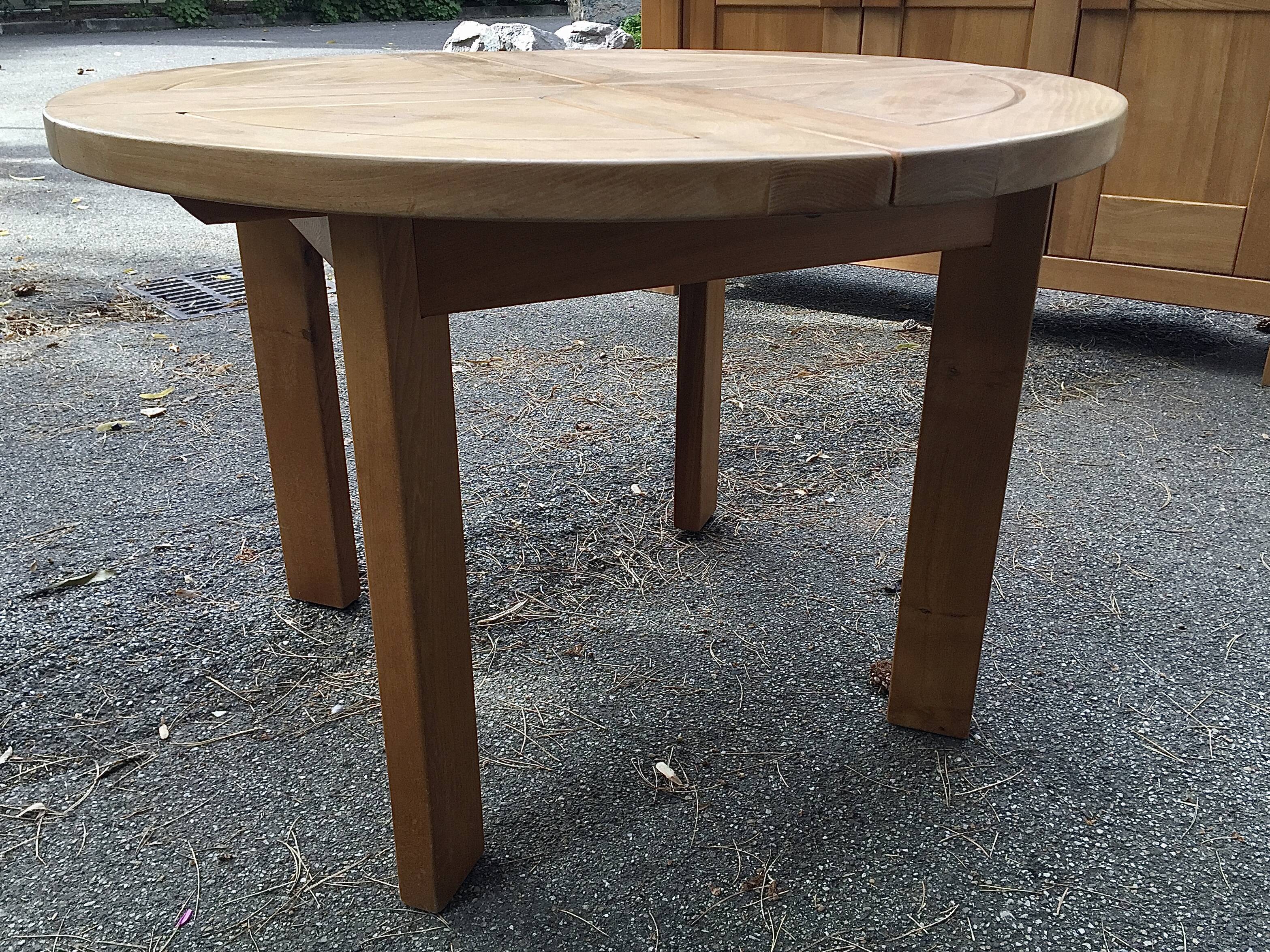 Home extension table massive elm regain