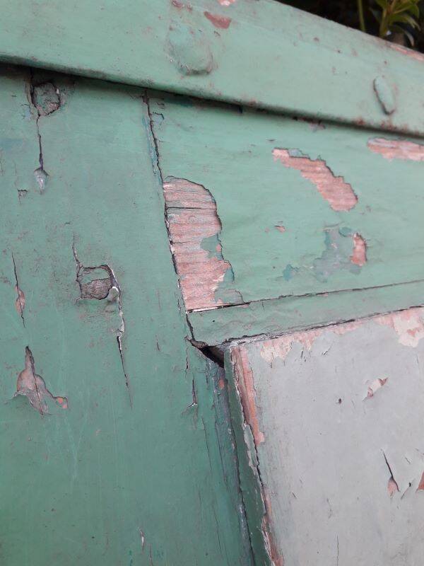 Door H186.5xW75cm with 18th century interior molding