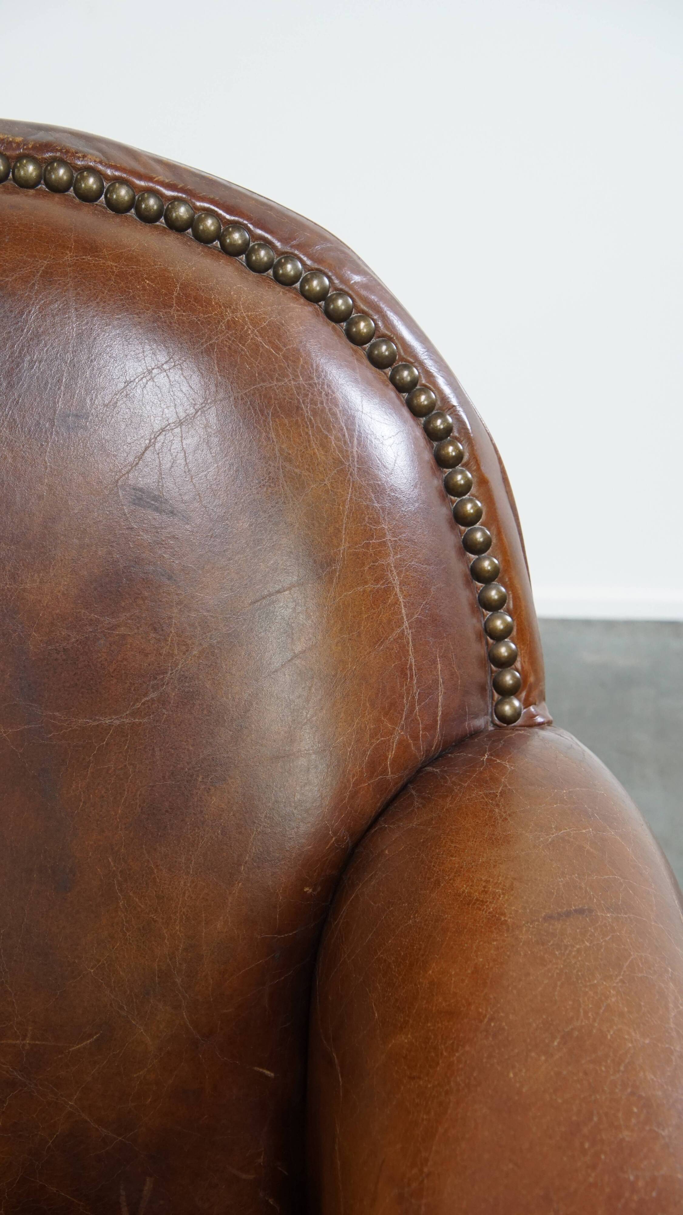 Cowhide Leather Design Armchair