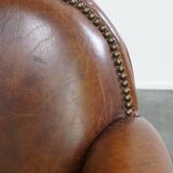 Cowhide Leather Design Armchair