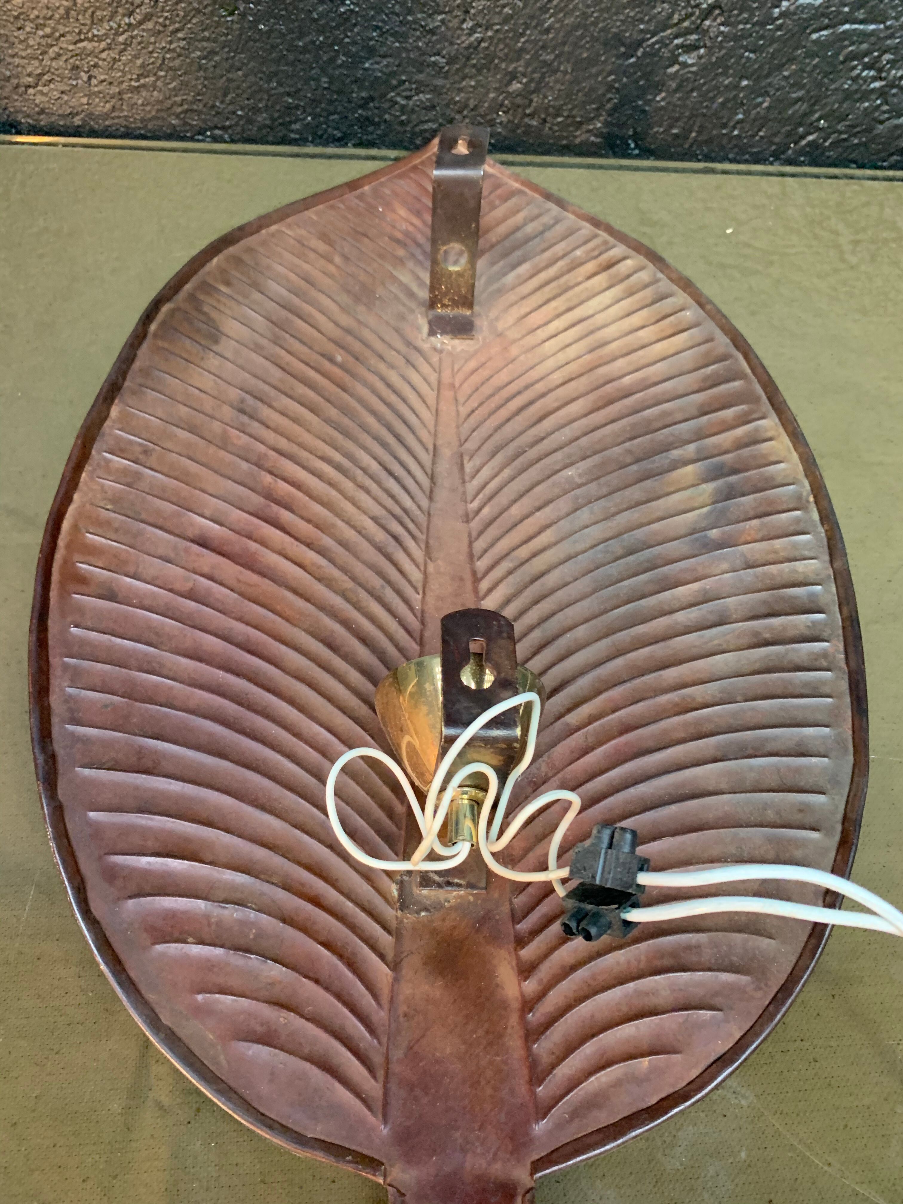Leaf sconce 1960