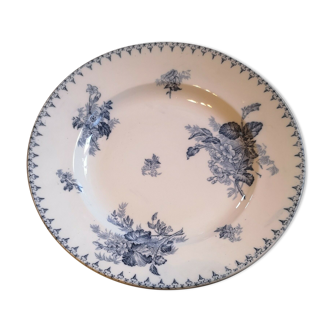 Round dish Sarreguemines model Flora