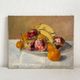 Old oil painting on canvas still life fruits 1930s