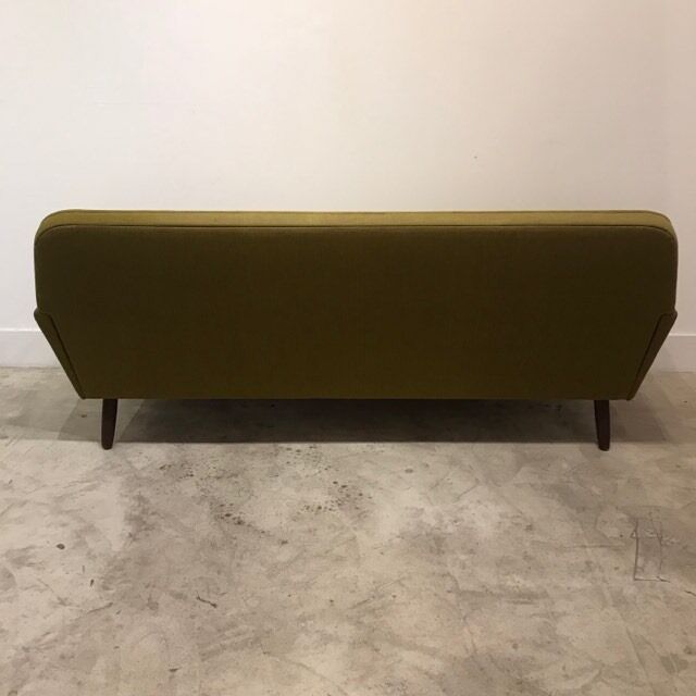 Scandinavian olive green sofa 60s