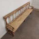 Patinated church pew
