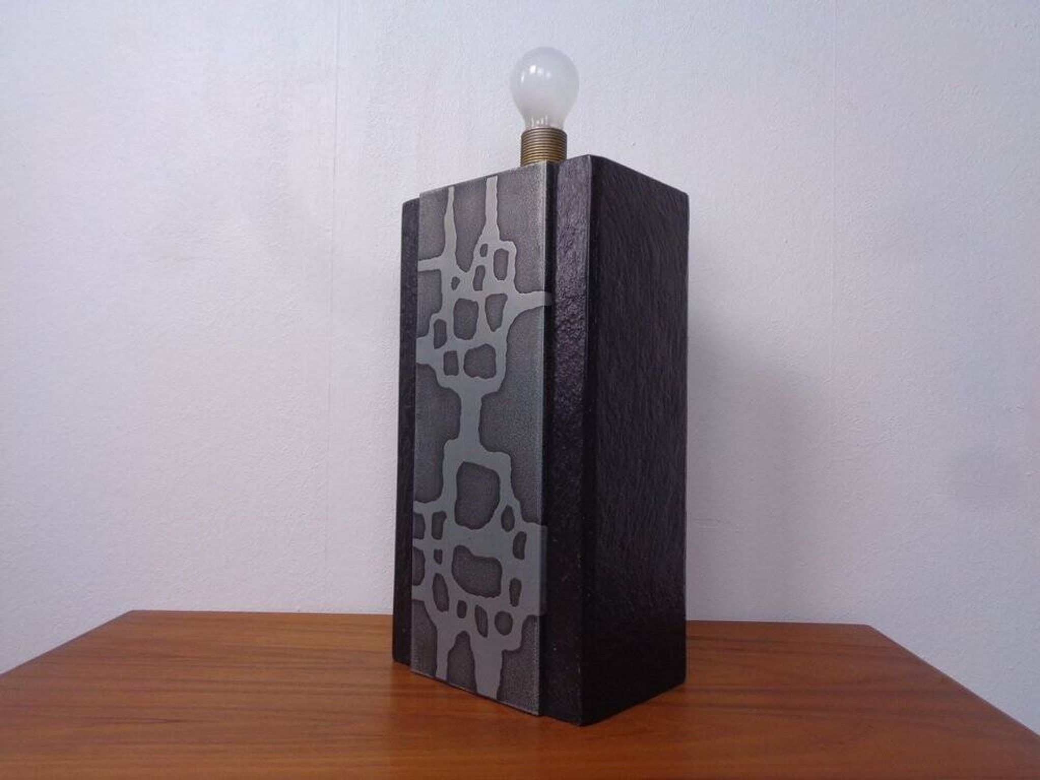 Brutalist Table Lamp from Temde, Switzerland, 1960s