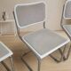 Set of 4 Marcel Breuer tubular chairs, mid-century modern Bauhaus chrome cantilever dining chairs, 20th century