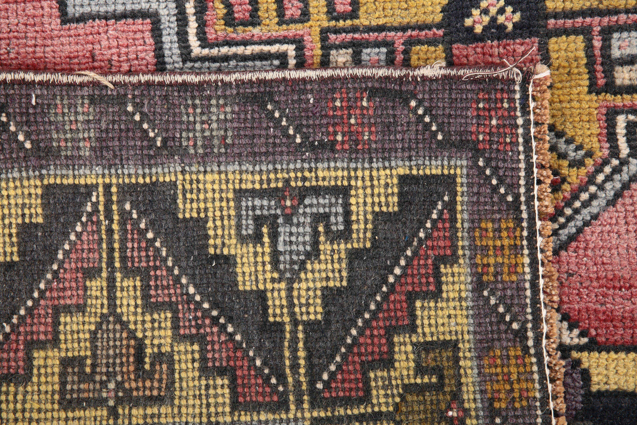 4x7 Handmade Pink Oushak Rug, 120x214Cm
