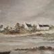 Peinture  de C.Bonnec, paysage de Bretagne