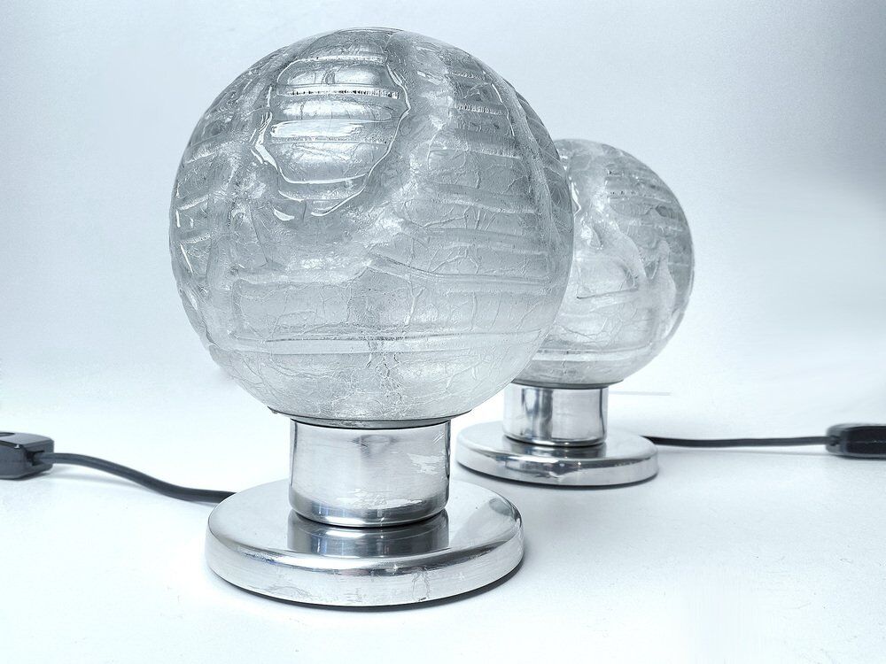 Pair Vintage Space Age Table Lamps from Doria
