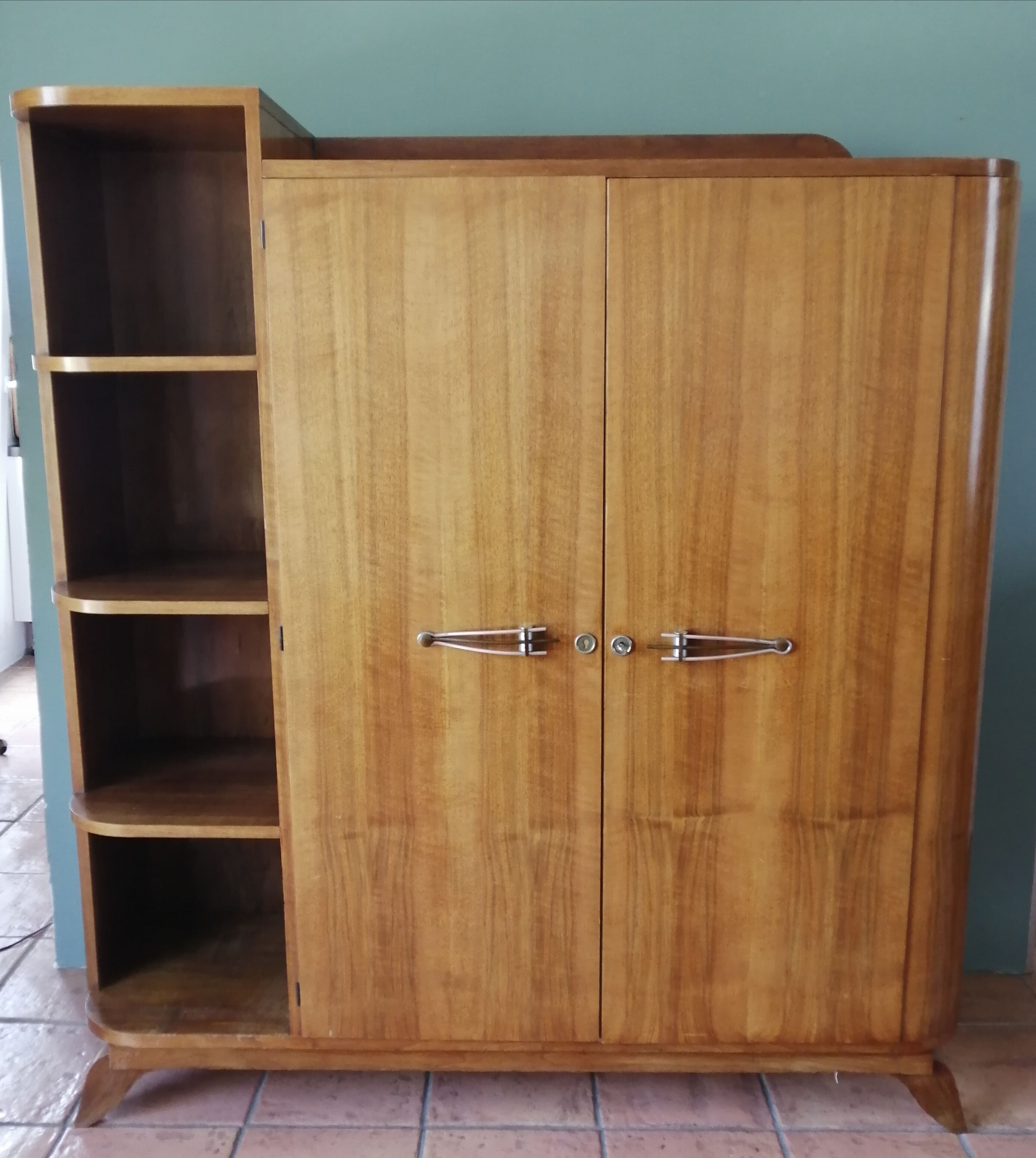 Asymmetrical art deco wardrobe