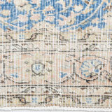 3x10 Turkish vintage runner rug hand-made blue runner 3x10 runner 310x75cm