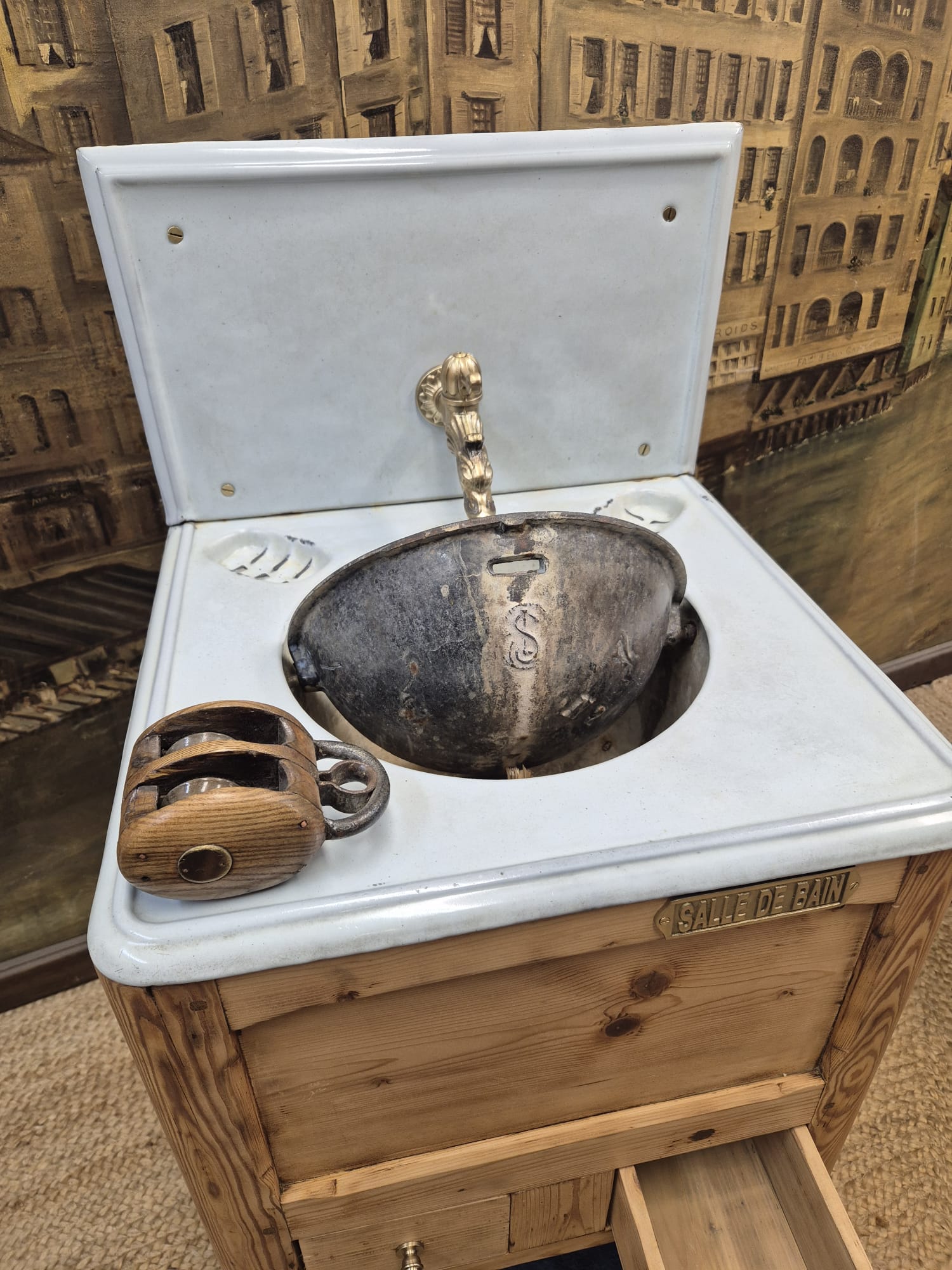 Old marine washstand