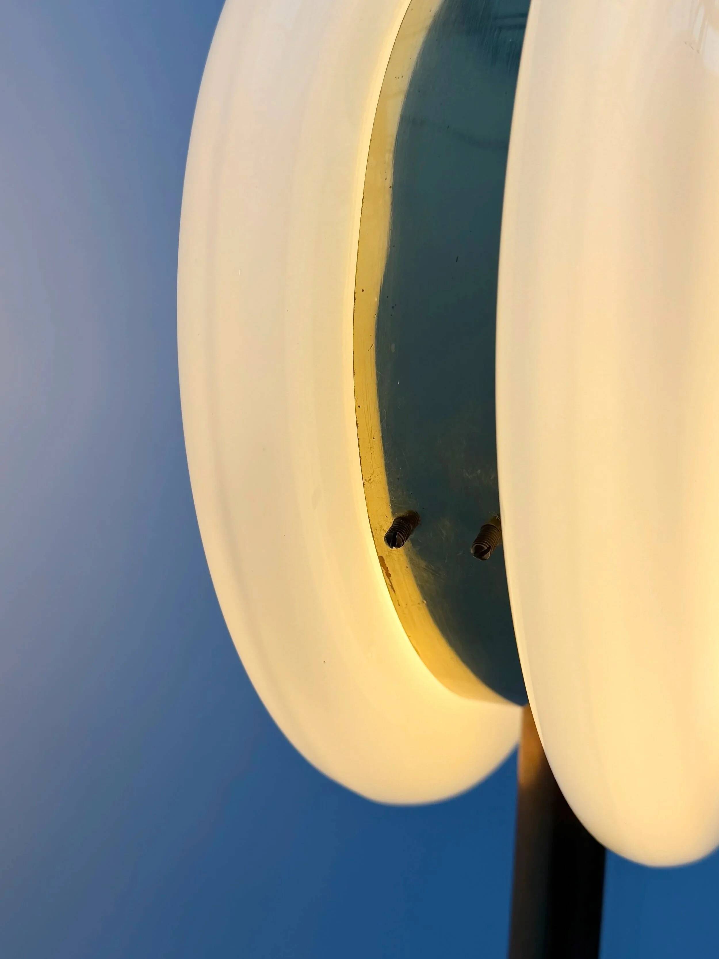 Floor lamp by De Majo in Murano glass and brass, Italy 1960.